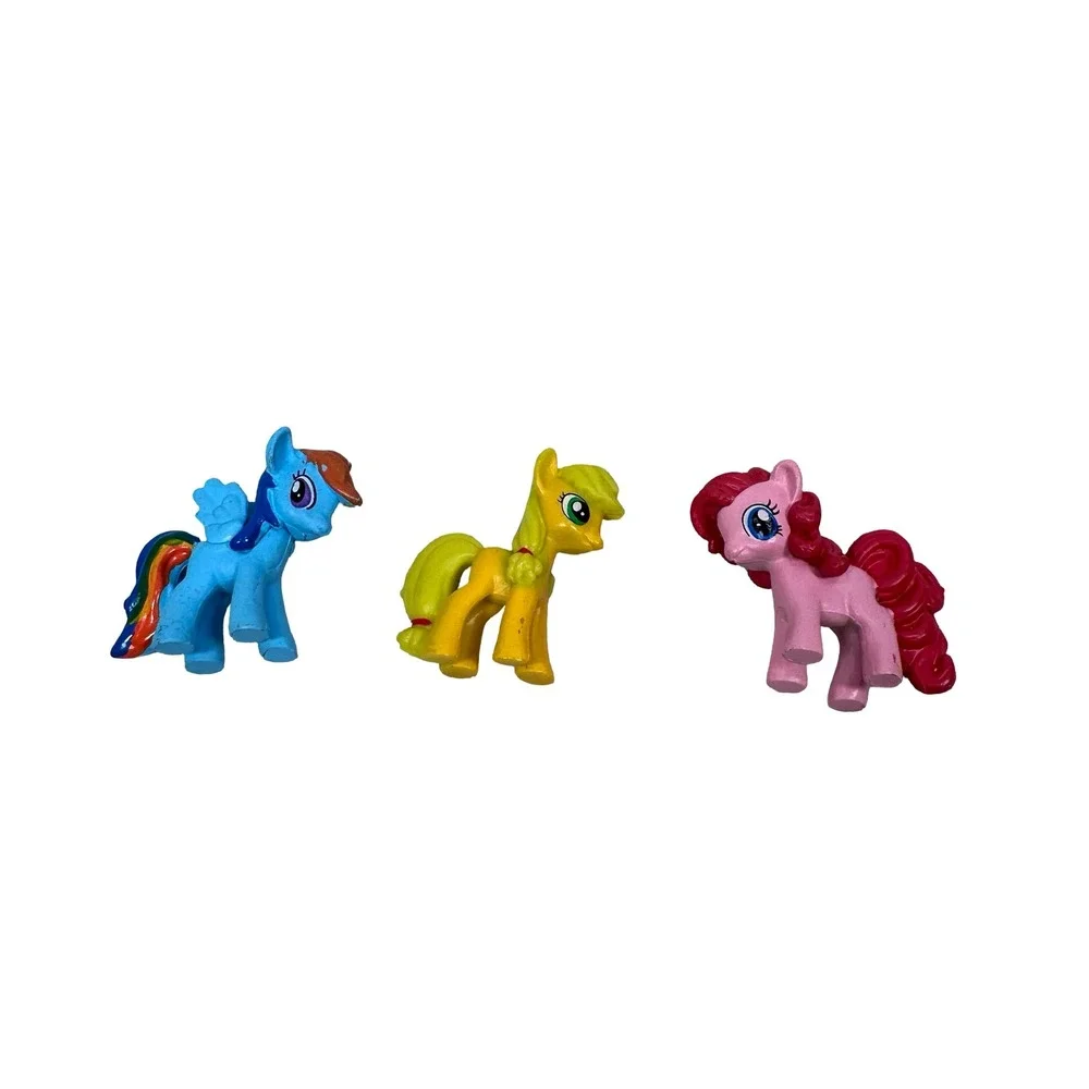 My Little Pony Friendship is Magic Mini Figure Lot Rainbow Dash Applejack Pinkie